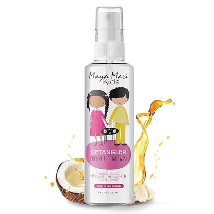 MAYA MARI Kids - Curly Hair Must Have 3-Piece Haircare Set - Includes 2-in-1 Shampoo Conditioner, Curl Cream & Detangler Spray - Gentle Coconut Formula for Daily Cleansing, Moisturizing - Image 3