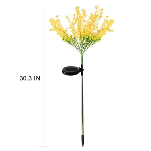 GIGAWATTS GW-915 Canola Solar Garden Light | BIS-Approved, Waterproof LED with 2V All-Weather Panel. Perfect for Pathways, patios, lawns, Home décor & Diwali Decoration (Pack of 1, Warm White Light) - Image 3