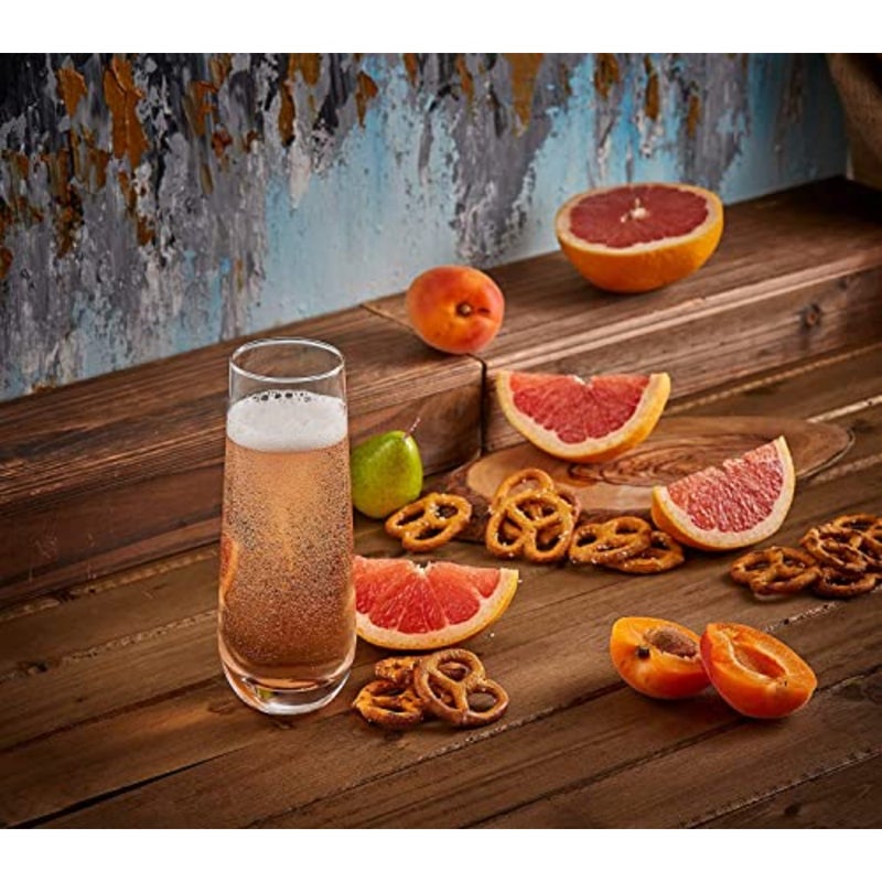 Stemless Champagne Flutes Set of 8 Crystal Glasses. 300ml Champagne Glasses. Prosecco Wine Flute, Mimosa Glasses Set, Cocktail Glass Set, Water Glasses, Highball Glass, Bar Glassware - Image 4
