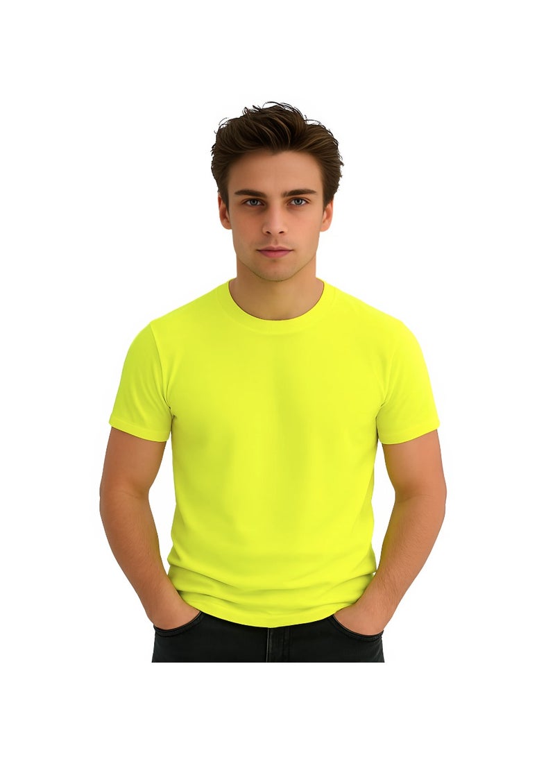 برينت شوب فور مي تي شيرت رجالي برقبة مستديرة للكبار 170 جرامًا في المتر المربع من القطن الخالص الألوان الأساسية - Image 1