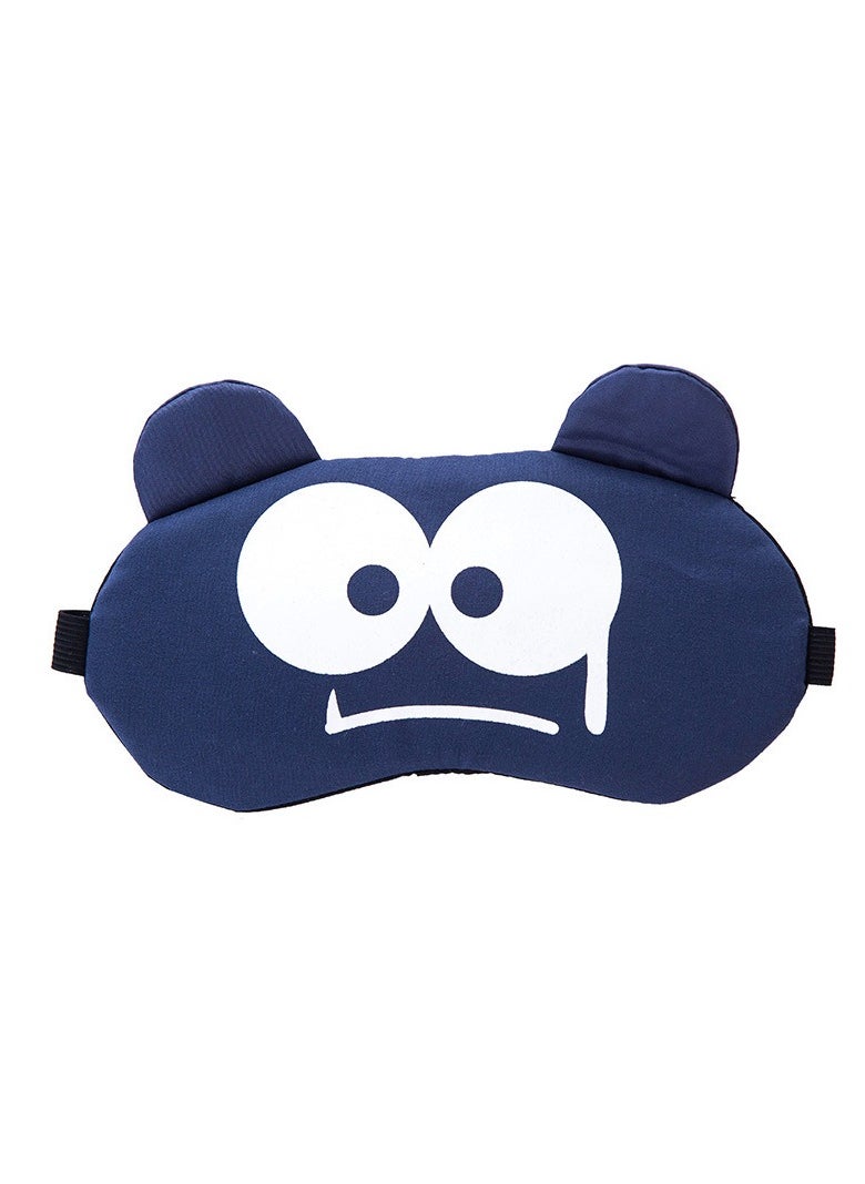 Cute cartoon expression sleeping eye mask sleeping eye mask soft and comfortable eye mask eye mask children men women airplane travel nap night sleep  - Image 1