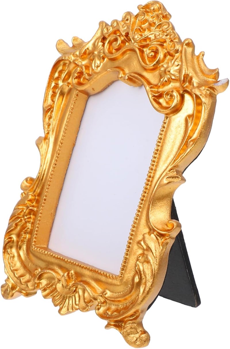 VOSAREA Vintage Ornate Picture Frame Decorative Photo Holder for Tabletop Home Office Decor Baroque Style Creative Display Frame for Bedroom and Shop - Image 1