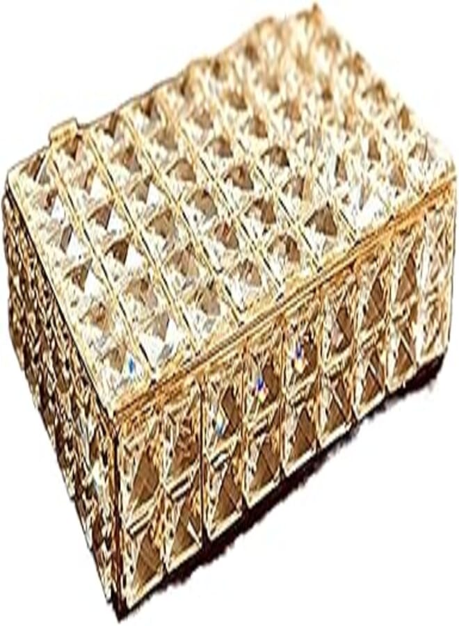Crystal Jewelry Necklace Earring Makeup Organizer Storage Box