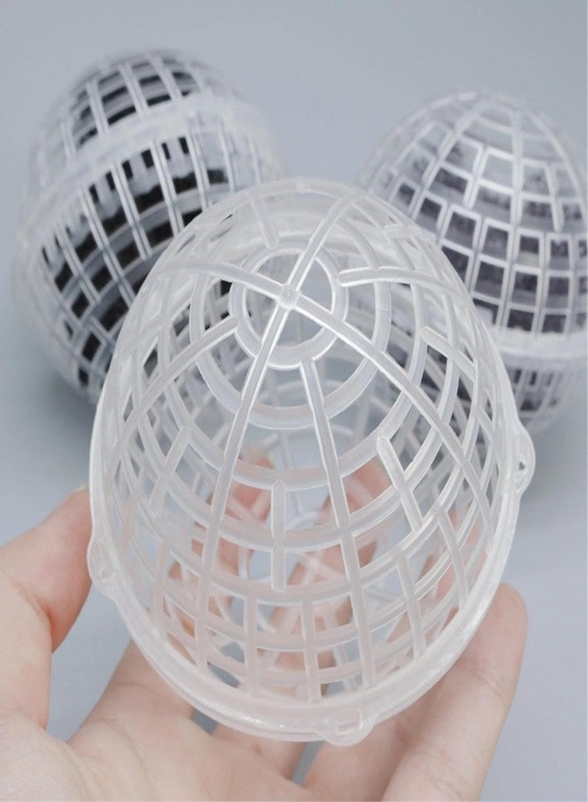 UtySty 10 Pack Aquarium Filter Media Holder Container Cage Floating Ball Box for Ceramic Bio Balls Biological Material Remover Fish Tank Sphere Bio Media Rings Activated Carbon Pellets Blocks - Image 4