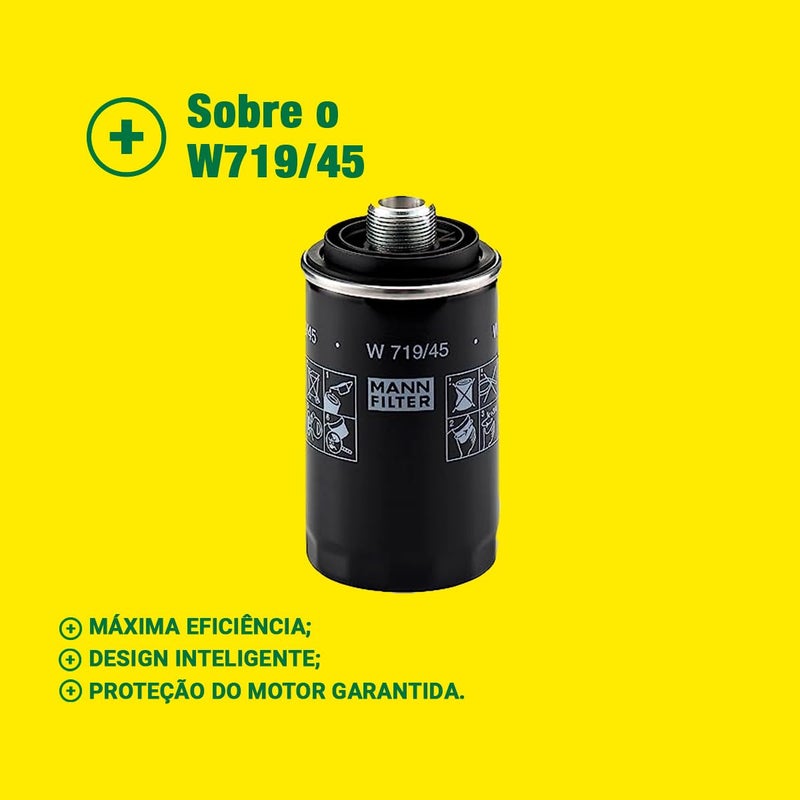 مان فلتر فلتر زيت Mann-Filter W 719/45 الدوار - Image 3