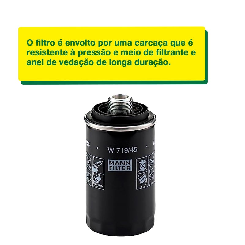 مان فلتر فلتر زيت Mann-Filter W 719/45 الدوار - Image 2
