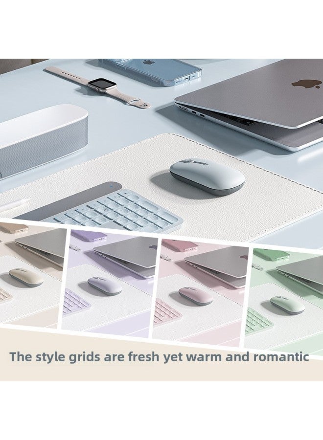 Magnetic Wireless Mouse Mute Bluetooth Laptop Accessories Gift Printed LOGO Foreign Trade-Color:Bluetooth Dual-mode [charging Version] Milk Tea Color - Image 5