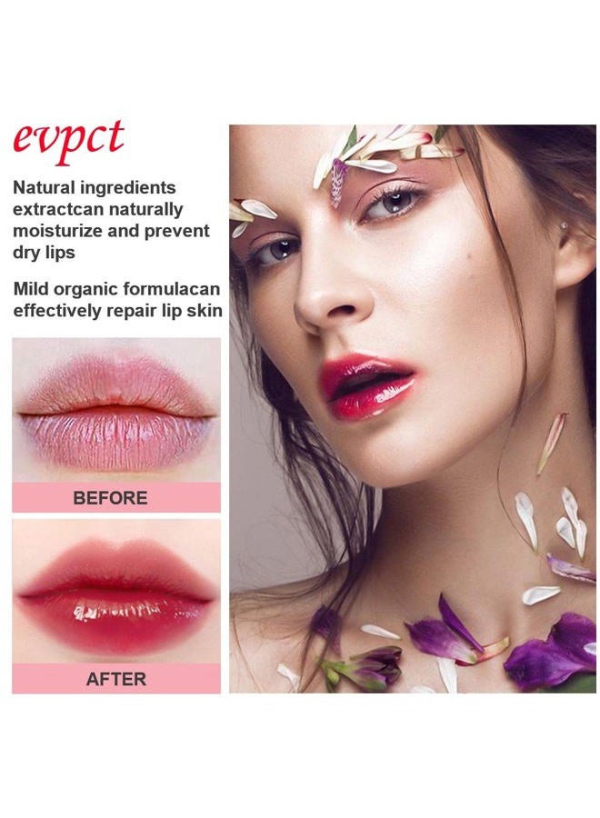 evpct 2Pcs Black Red Cherry Color Changing Magic Lipstick Tinted Lip Balm Stain Gloss Set PH Lazy Lipstick Waterproof Color Change Changing Jelly Lipstick labiales magicos mate 24 horas originales - Image 4