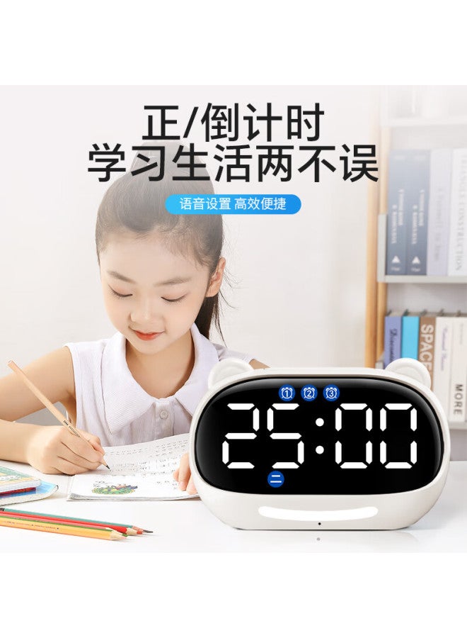 Qt-timer Timer Alarm Clock For Students, Wake-up Aid, Voice-controlled Electronic Clock, Children's Smart Alarm, Time Management Device, Timer - Image 4