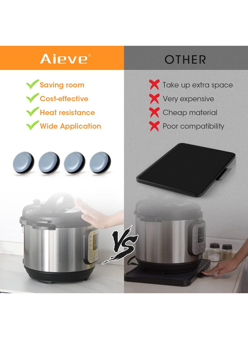 AIEVE Aieve Appliance Sliders, 8 Pcs Small Appliance Slider for Countertop, Self Adhesive Kitchen Rollers Caster Wheels for Stand Mixers, Coffee Makers, Blenders, Air Fryers  - Image 4