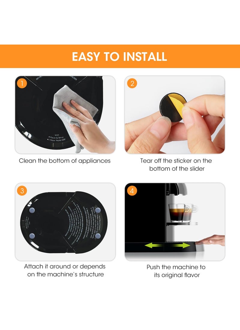 AIEVE Aieve Appliance Sliders, 8 Pcs Small Appliance Slider for Countertop, Self Adhesive Kitchen Rollers Caster Wheels for Stand Mixers, Coffee Makers, Blenders, Air Fryers  - Image 5