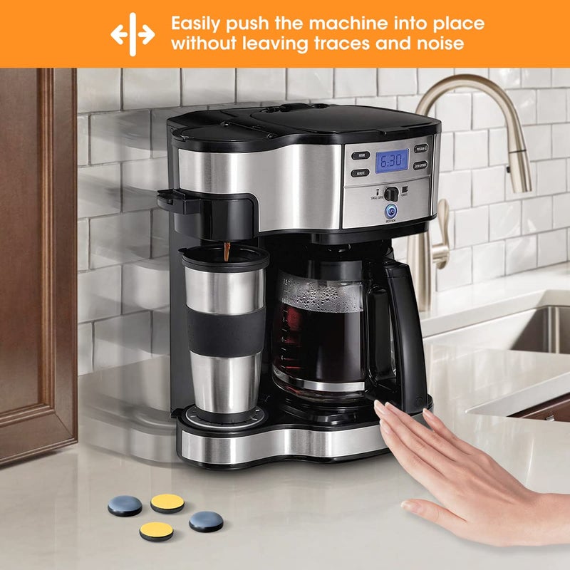 Aieve Appliance Sliders, 8 Pcs Small Appliance Slider for Countertop, Self Adhesive Kitchen Rollers Caster Wheels for Stand Mixers, Coffee Makers, Blenders, Air Fryers