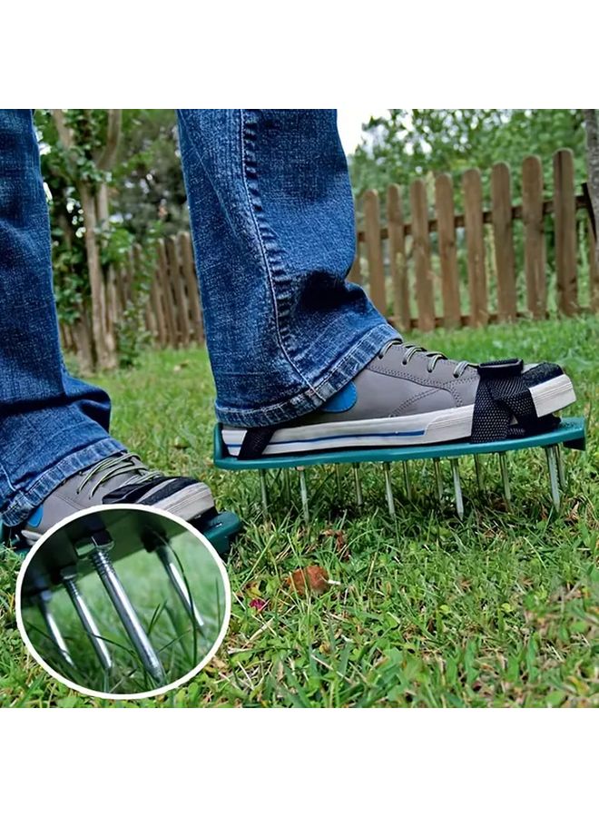 Model 1040A Turf Spikes Black Garden Aerator Shoes Durable Plastic Iron Spikes Soil Loosening - Image 5