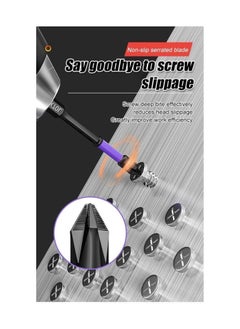Upgraded High Hardness and Strong Magnetic Bit - Anti-Shock Strong Magnetic Non-Slip Bit, D1 Impact Driver Bit Set, Super Strong Magnetic Drill Bits (1 Set)