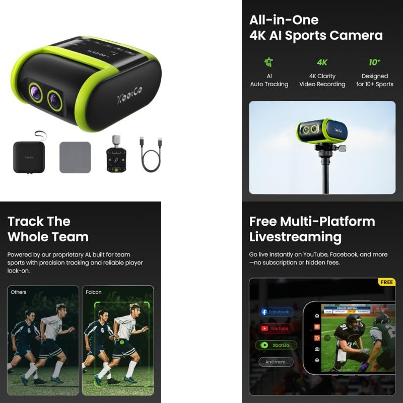فالكون Falcon all-in-one 4k Action Camera 13000 g