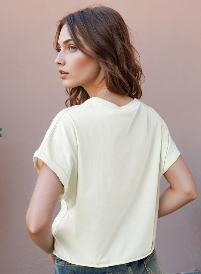 اس بي كاركترز تيشيرت قصير بطبعة ميكي ماوس بياقة دائرية - Image 3