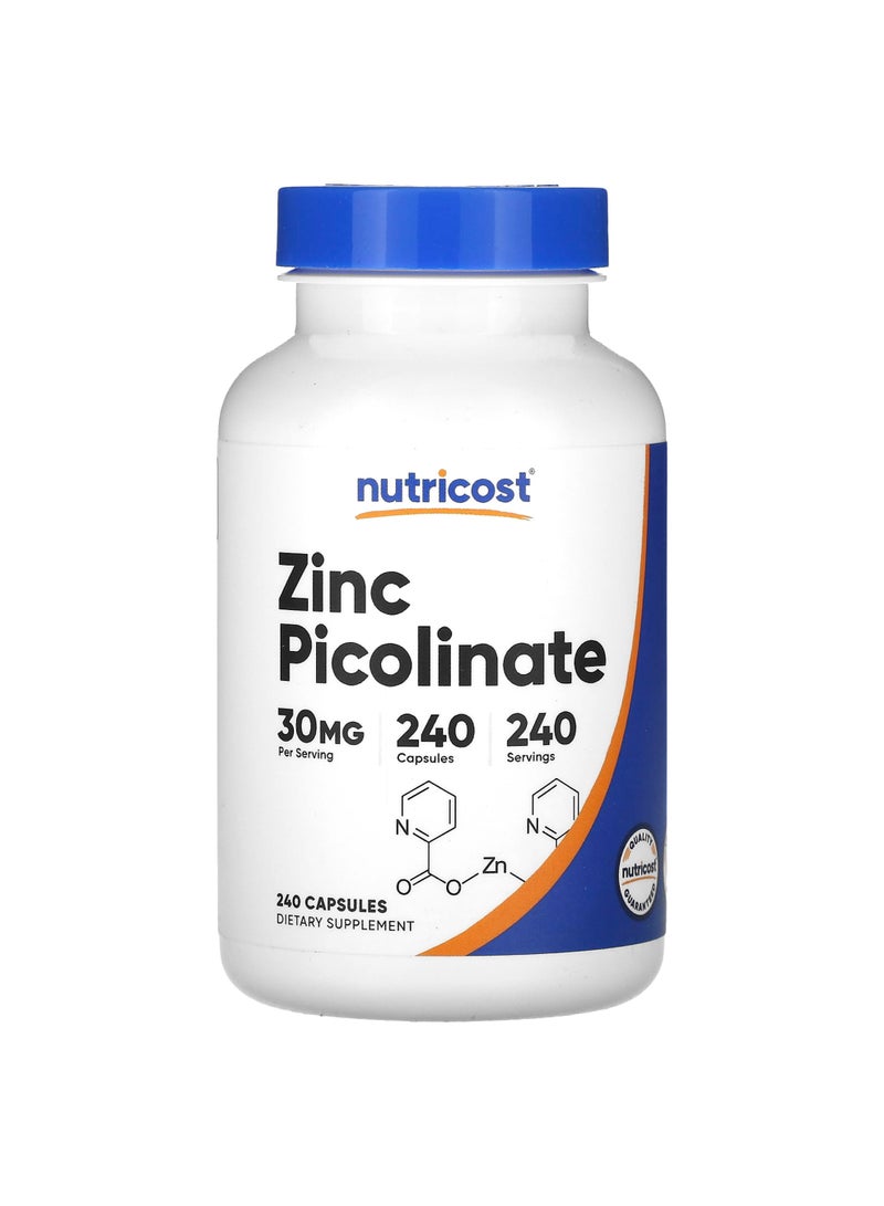 Zinc Picolinate, 30 mg, 240 Capsules