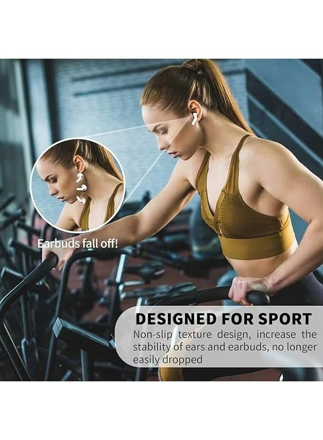 5 Pairs for AirPods 4 Ear Tips Covers, Sport Anti Slip Anti Scratche Skin Soft Silicone Eartip, AirPods 4 Gen Earbuds Accessories, Compatible with Apple AirPods 4th Generation (5 Colors Mix) - Image 2