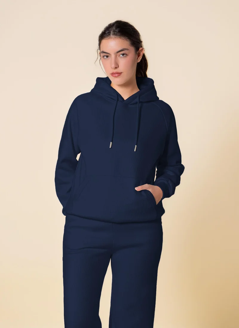 SHAPES TEXTURED COMFORT HOODIE SET