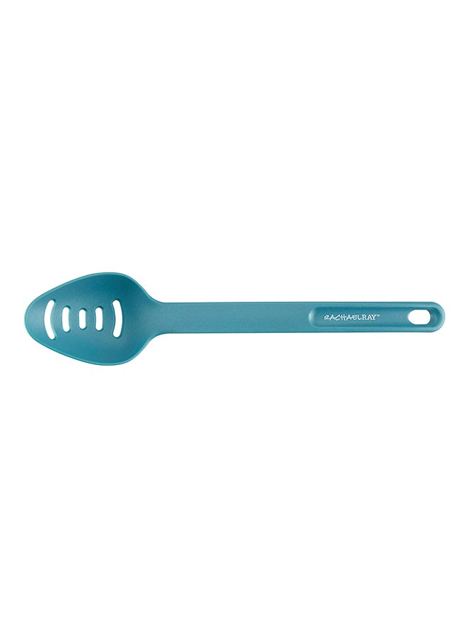 Rachael Ray 47564 Cucina Nylon Nonstick Utensils/Fish Turner, Spatula, Solid and Slotted Spoons, 4 Piece, Agave Blue - Image 2