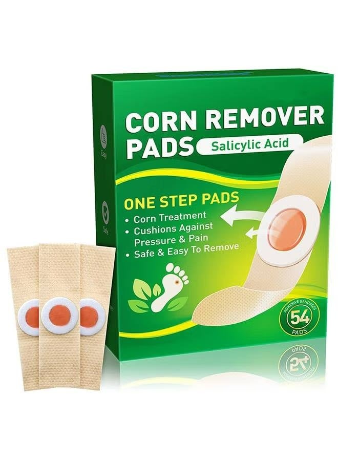 Sumifun 54 Pcs Foot Corn Removal Plaster,Natural Ingredients,Foot Care Expert,Calluses Plantar Treatment,Relief Pain From Calluses, Corns, Blisters, Heel Frictions - Image 1
