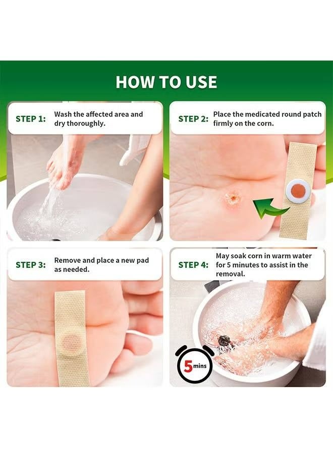 Sumifun 54 Pcs Foot Corn Removal Plaster,Natural Ingredients,Foot Care Expert,Calluses Plantar Treatment,Relief Pain From Calluses, Corns, Blisters, Heel Frictions - Image 5