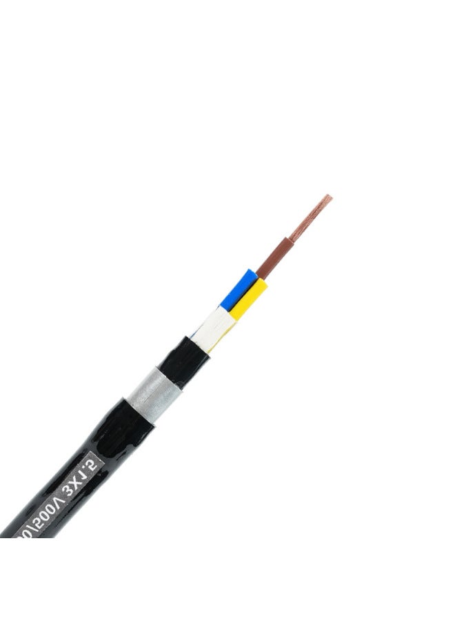National Standard Pure Copper RVVP Shielded Wire 2/3/4 Core 0.5/0.75 Square Signal Control Cable Sheath Shielded Wire-Color:RVVP-5×0.75  - Image 5