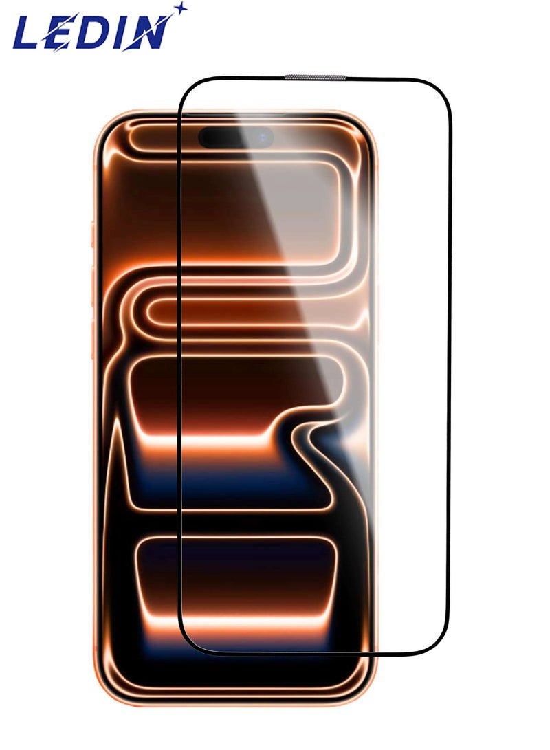 LEDIN iPhone 17 Pro Max 9D Tempered Glass Premium 9H Hardness Glass Anti-Scratch Dustproof Anti-Static Bubble-Free Glass For iPhone 17 Pro Max 6.9-inch - Image 1