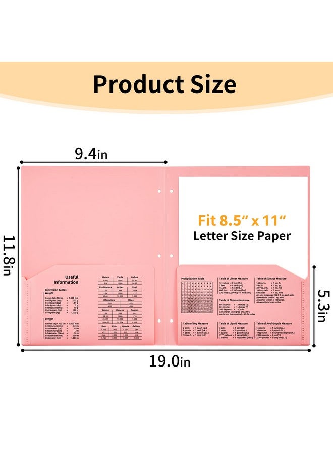 JARLINK - 6 Pack Folders With Pockets, Heavy Duty 2 Pocket Folders With 3 Hole Punched, Cute Smile Face A4 Size File Folders For School, Office Folder Bulk, Filing Cabinet, Business Resume, 6 Colors - Image 1