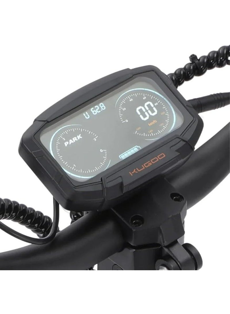 كي يو جي أو أو سكوتر كهربائي KUGOO F3 PRO MAX بمحرك مزدوج وبطارية 52 فولت 23.4 أمبير/ساعة، مدى طويل يصل حتى 95 كم، سكوتر قابل للطي للبالغين – لون برتقالي - Image 4