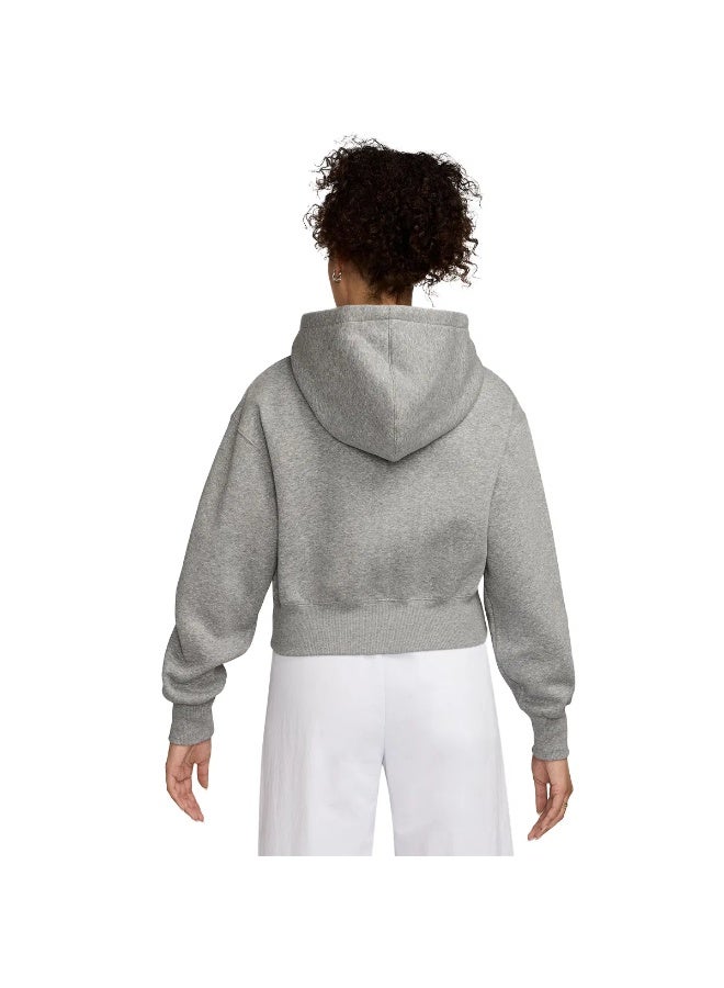 Nike Women’s Nike Sportswear Phoenix Fleece Crop Full-Zip Hoodie - Image 2
