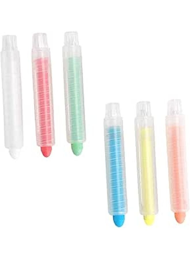 6pcs Water Soluble Chalk Dust Safe Non Toxic for Kids Chalkboard Writing Drawing - Image 1