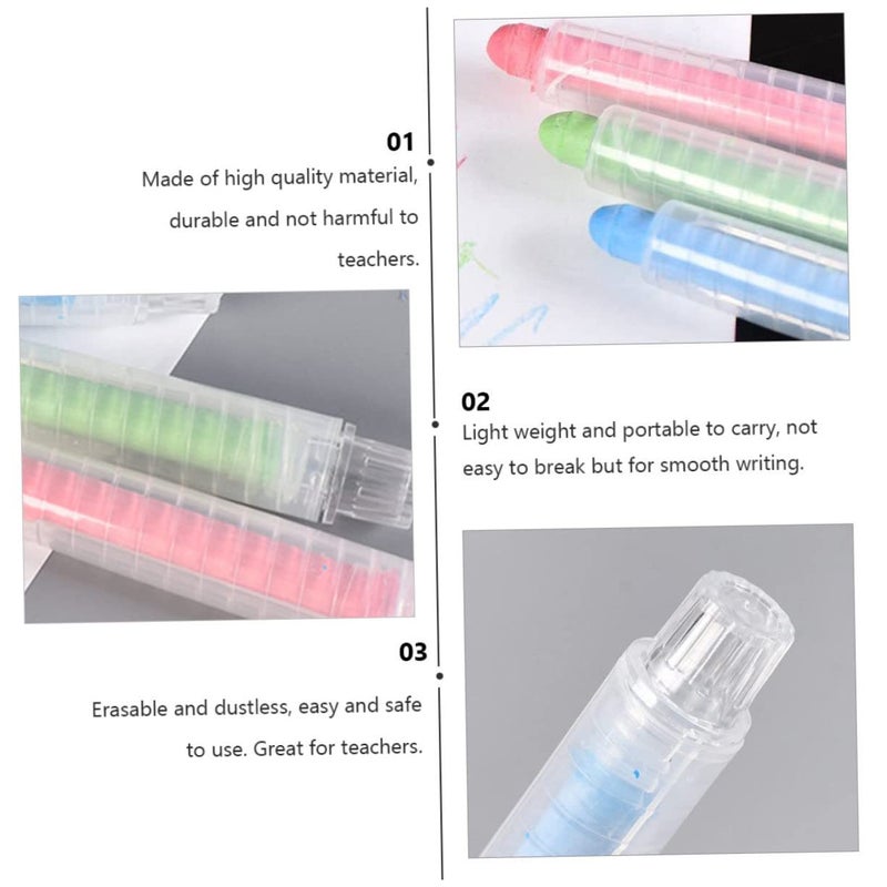 6pcs Water Soluble Chalk Dust Safe Non Toxic for Kids Chalkboard Writing Drawing - Image 5
