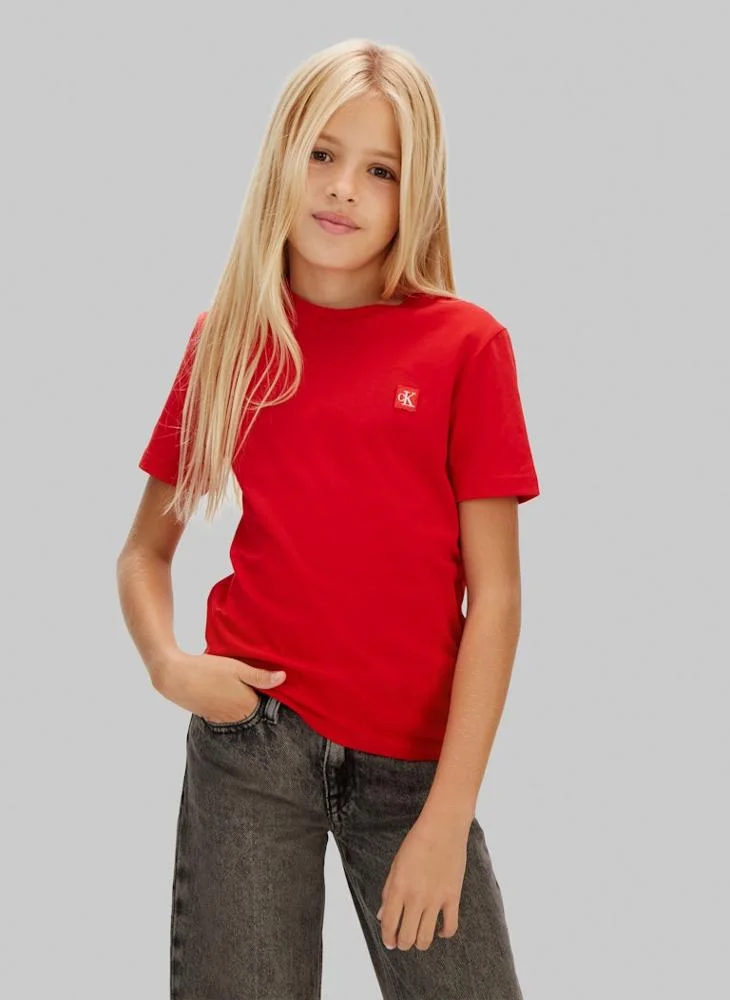Calvin Klein Jeans Youth Logo Crew Neck T-Shirt
