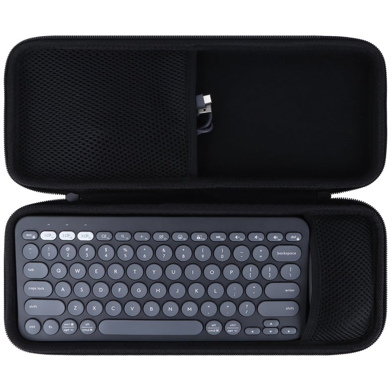 Peyyargo Hard Storage Case Compatible with Logitech Pebble 2 Combo K380s/K380 Keyboard + M350/M350s Mouse (Graphite) - Image 1