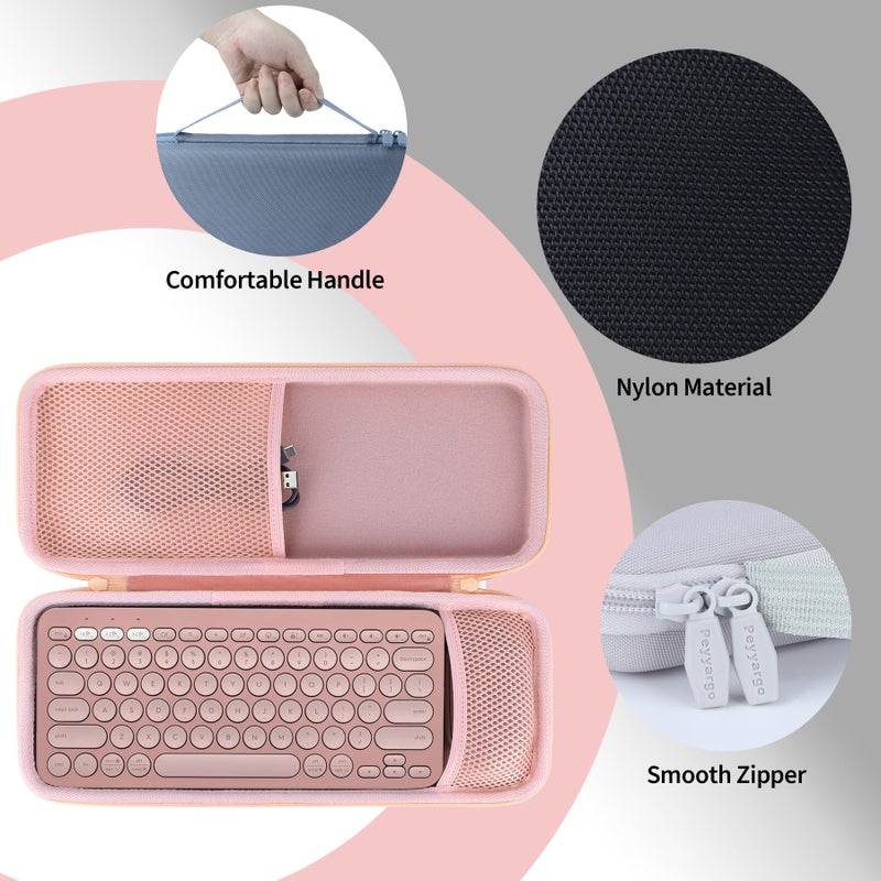 Peyyargo Hard Storage Case Compatible with Logitech Pebble 2 Combo K380s/K380 Keyboard + M350/M350s Mouse (Graphite) - Image 5