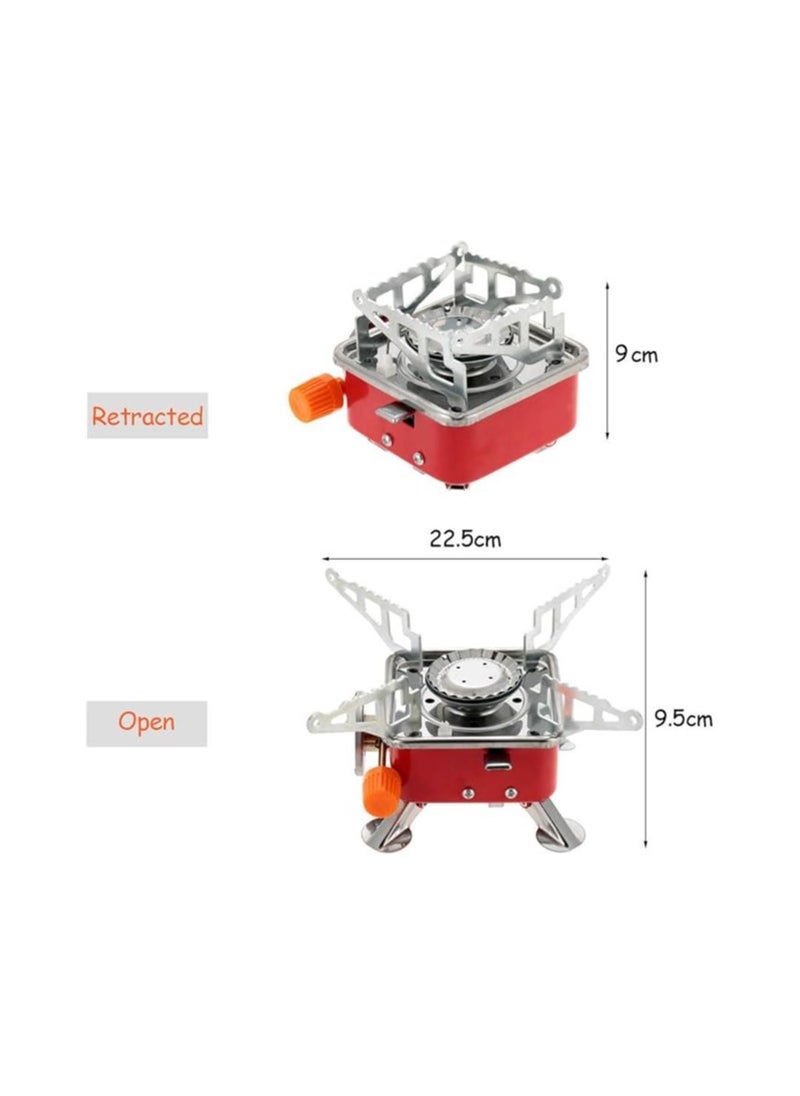 Generic Sulfar Portable Camping Gas Stove - Lightweight Backpack Butane Burner - 2800W High Power with Convenient Piezo Ignition, Foldable - for Hiking Outdoor  - Image 2