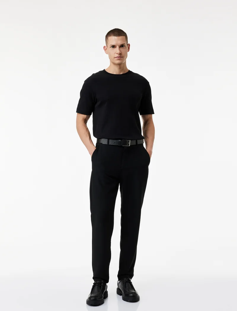 كوتون Crew Neck T-Shirt