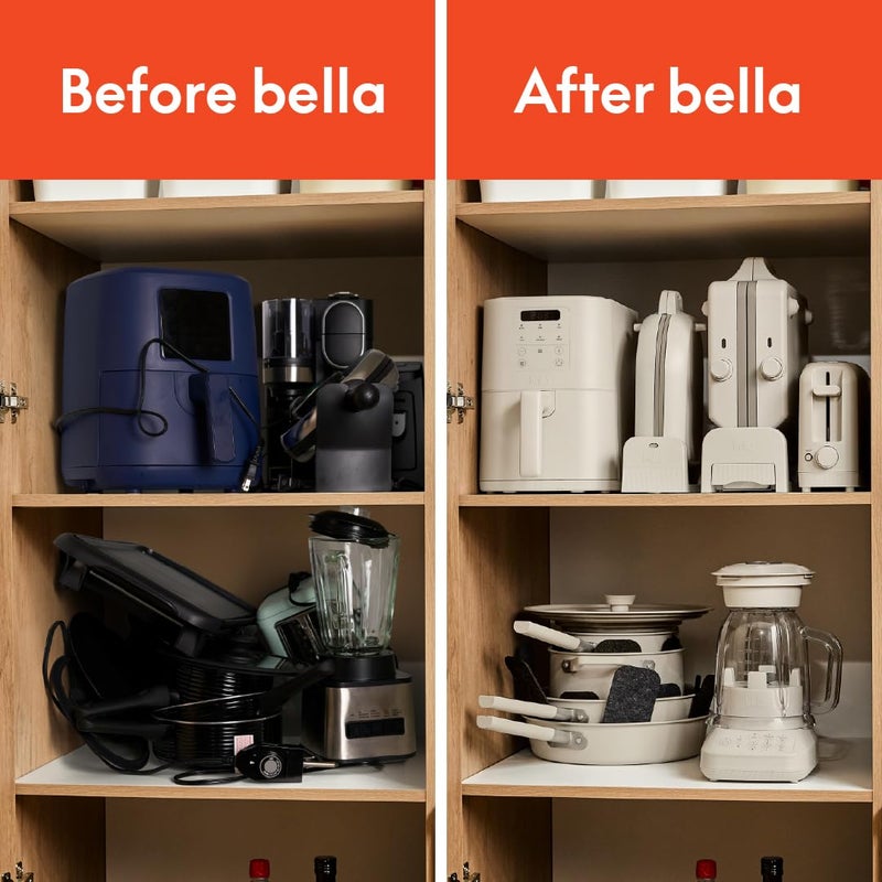BELLA VersaBrew 2-in1 Coffee Maker, K-Cup compatible, Brew 3 Sizes Carafes & Single Serve Cups, Dishwasher Safe Reusable Filter & Filter Holder, Iced Coffee Function, 60oz Tank, Oatmilk - Image 5