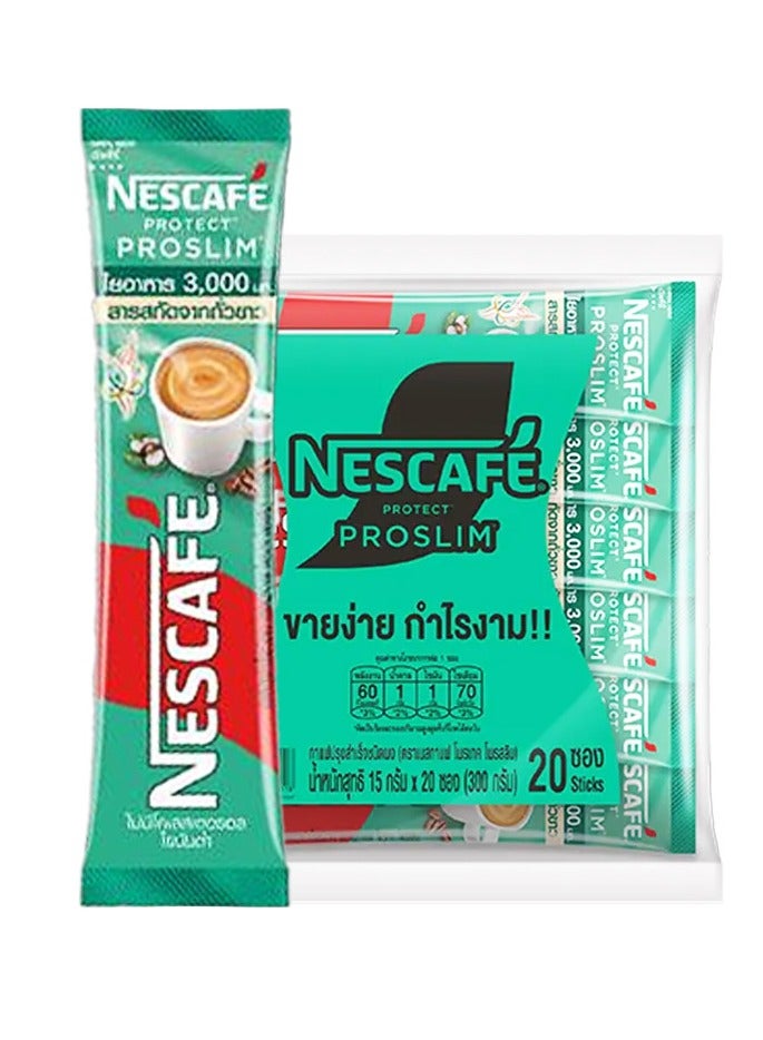 Nestle Nescafe Protect Proslim Instant Coffee Mix 15g x 20 Sticks  - Image 1