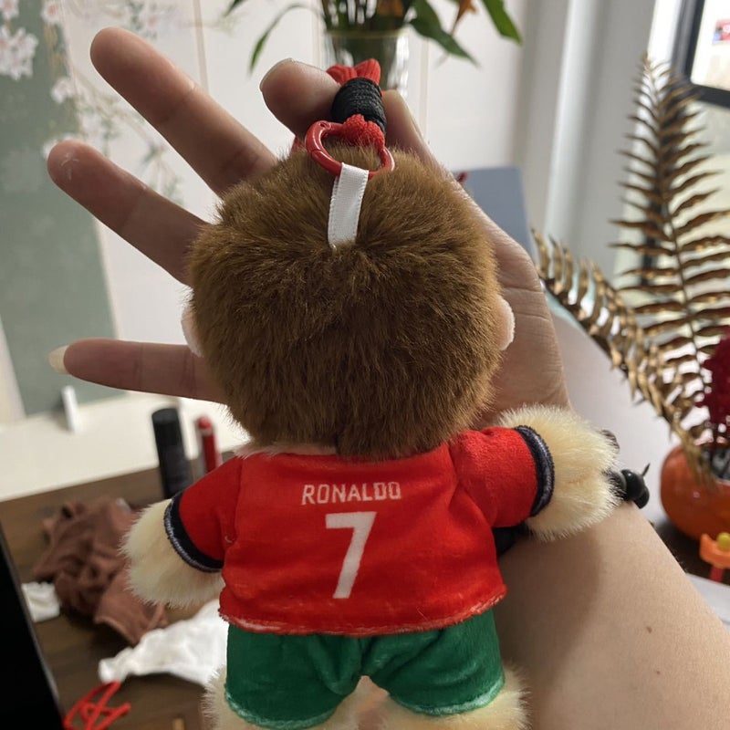 2026 World Cup Cristiano Ronaldo Plush Doll Keychain - Image 3