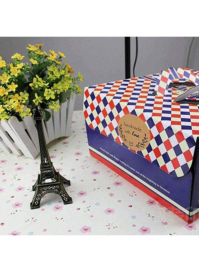 Wownect Brown Kraft Paper Labels Stickers Handmade With Love [1inch][500 Pcs Labels] for Baking Packaging Envelope Seals Birthday Party Gift Wrap Brown Tags for Wedding  - Image 5
