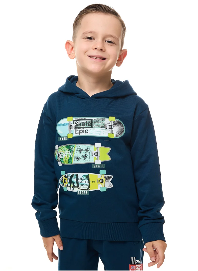 victor and jane Boys' Hoodie (2 - 8yrs) Navy