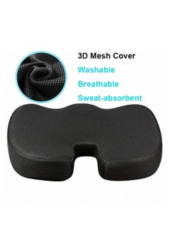 Portable Ergonomic Memory Foam Seat Cushion and Lumbar Support Pillow Set for Car Office Computer Chair Wheelchair - pzsku/ZE20BB99AAF47E5B99494Z/45/_/1640315773/73f7dde2-b6a5-45bf-a2a2-7164506fc1fb