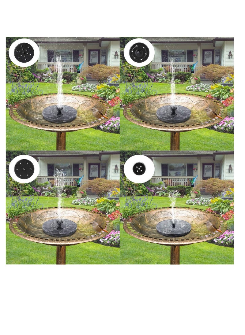 Mademax Mademax solar bird bath fountain pump upgrade solar fountain with 6 nozzle free standing floating solar powered water fountain pump for bird bath garden pond pool outdoor  - Image 4