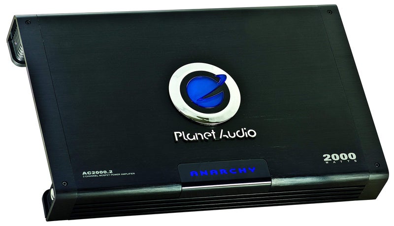 Planet Audio AC2000.2 2 Channel Car Amplifier - 2000 High Output, High/Low Level Inputs, High/Low Pass Crossover, Hook Up to Subwoofer for Bass - Image 3