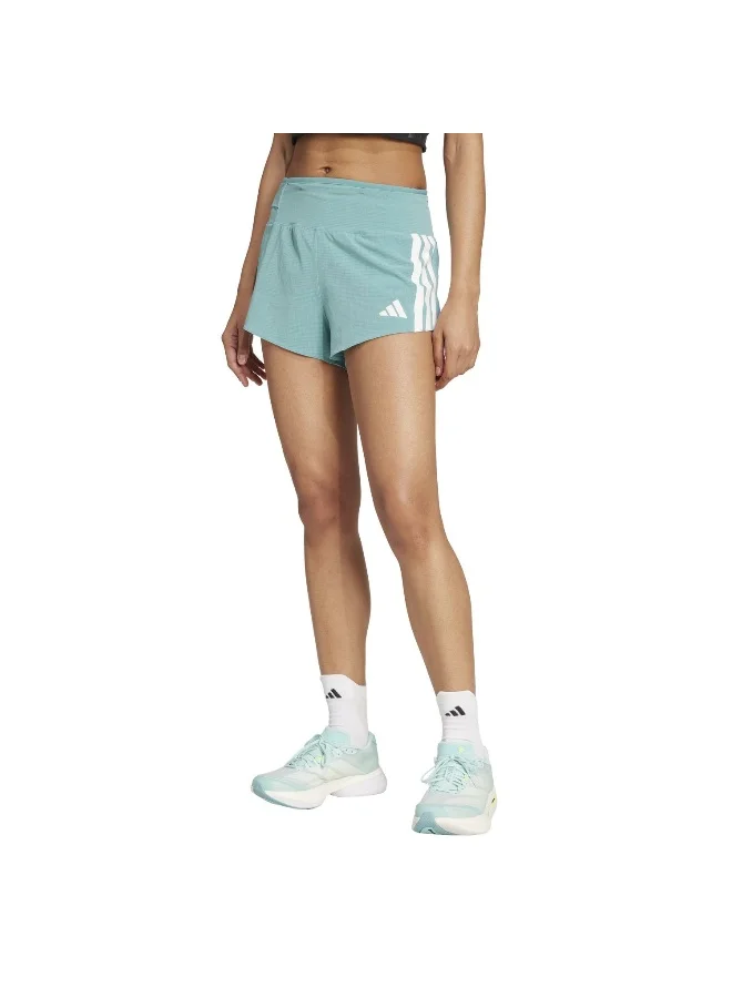 adidas Adidas Adizero Gel W Turquoise Shorts (1/4) Shorts For Women