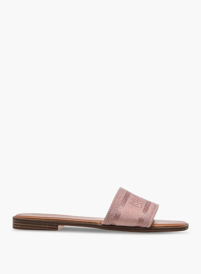 Celeste Women's Textured Slip-On Flat Sandals