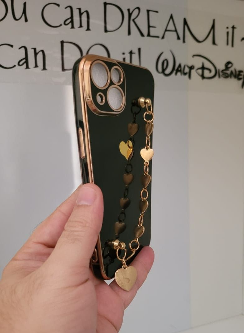 فيسوس حالة وقائية للفتيات والنساء قابلة للتوصيل مع لون iPhone 14 الأسود مع حزام - Image 3