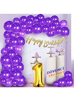 Düvenci Ticaret Luxury Purple Balloon Chain Set 